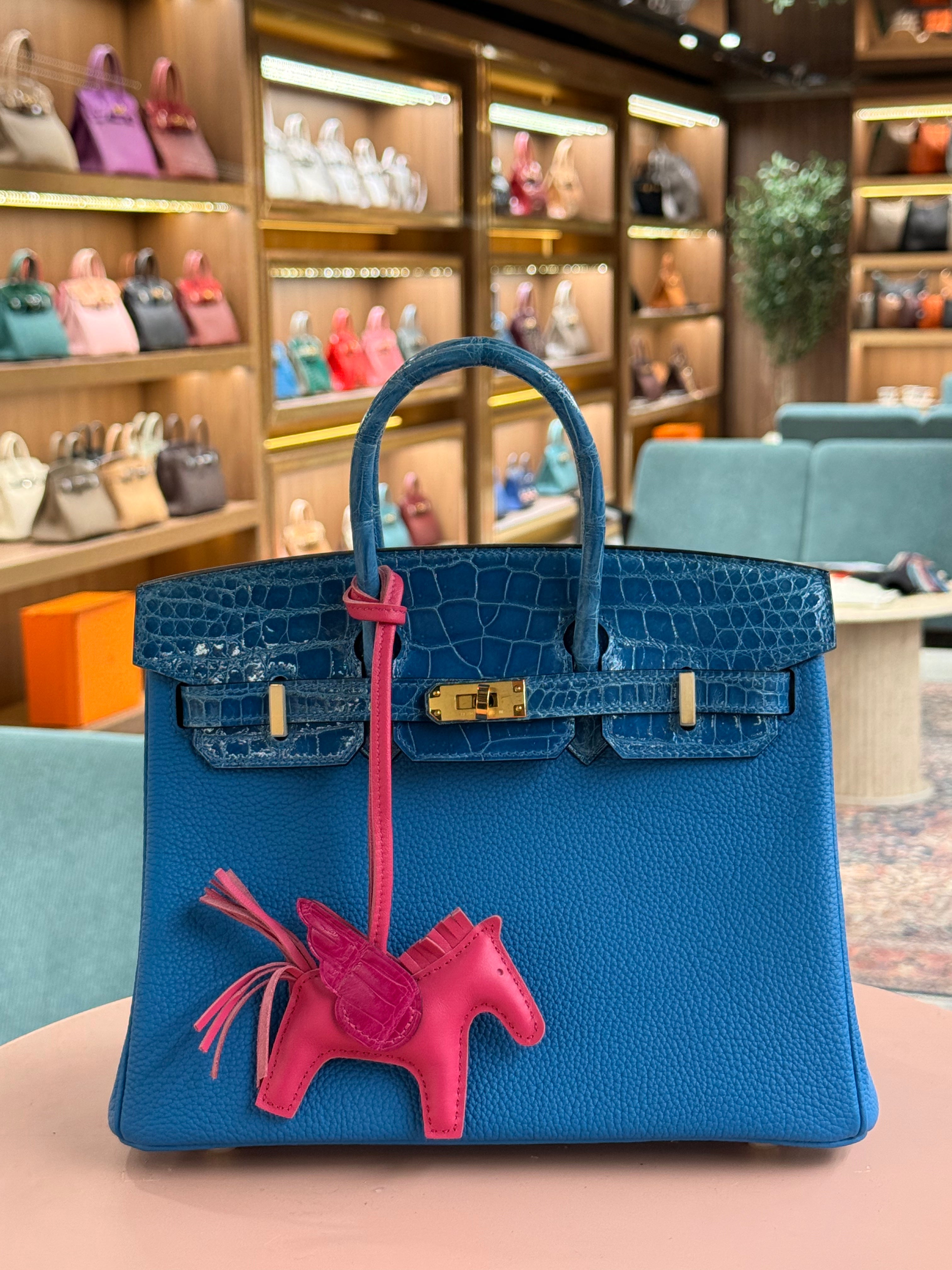 Hermes | Birkin (25) – Togo – Bleu Electrique – Gold Hardware