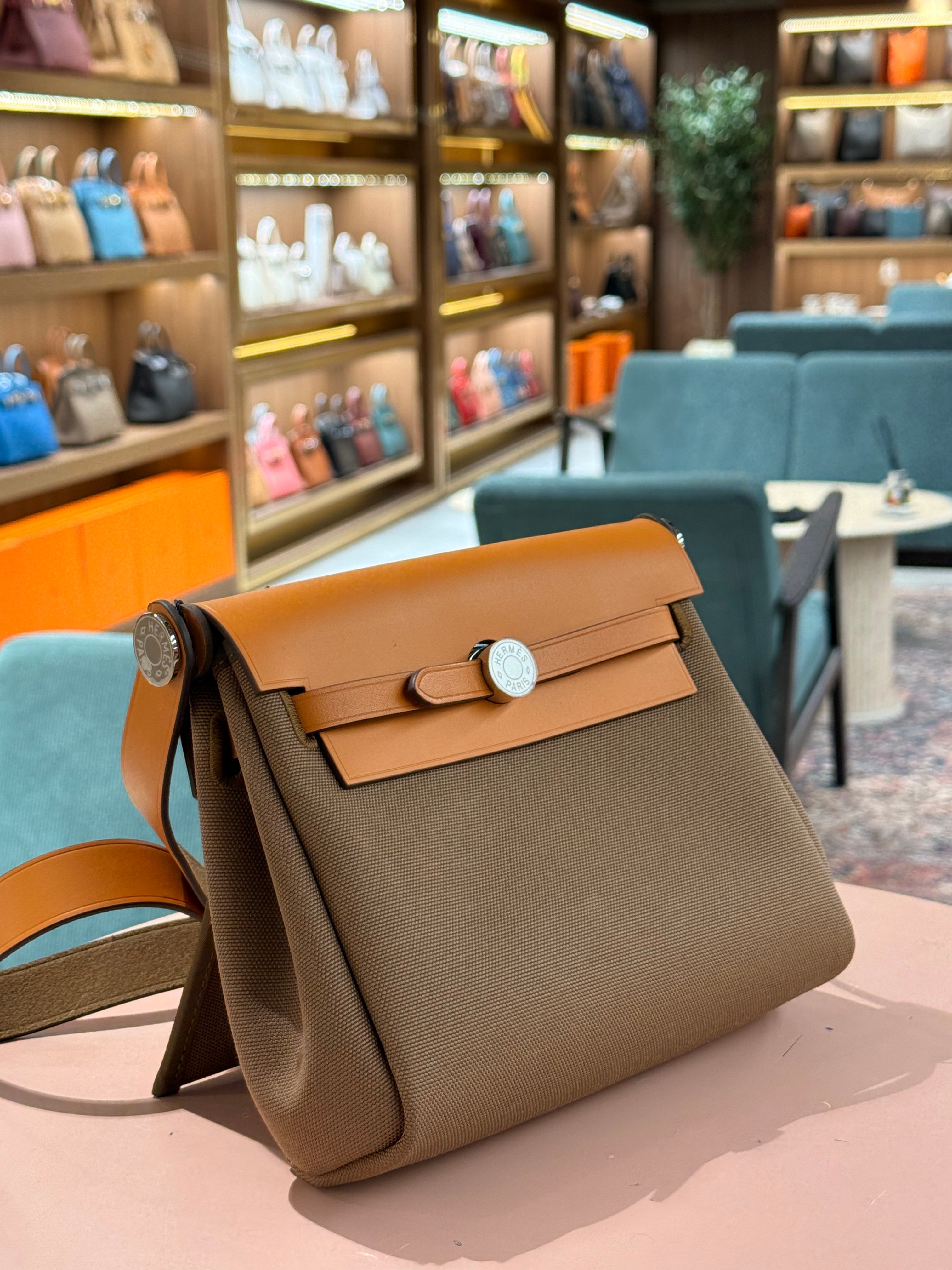 Hermes | Herbag (Mini) – Canvas – Beige – Silver Hardware