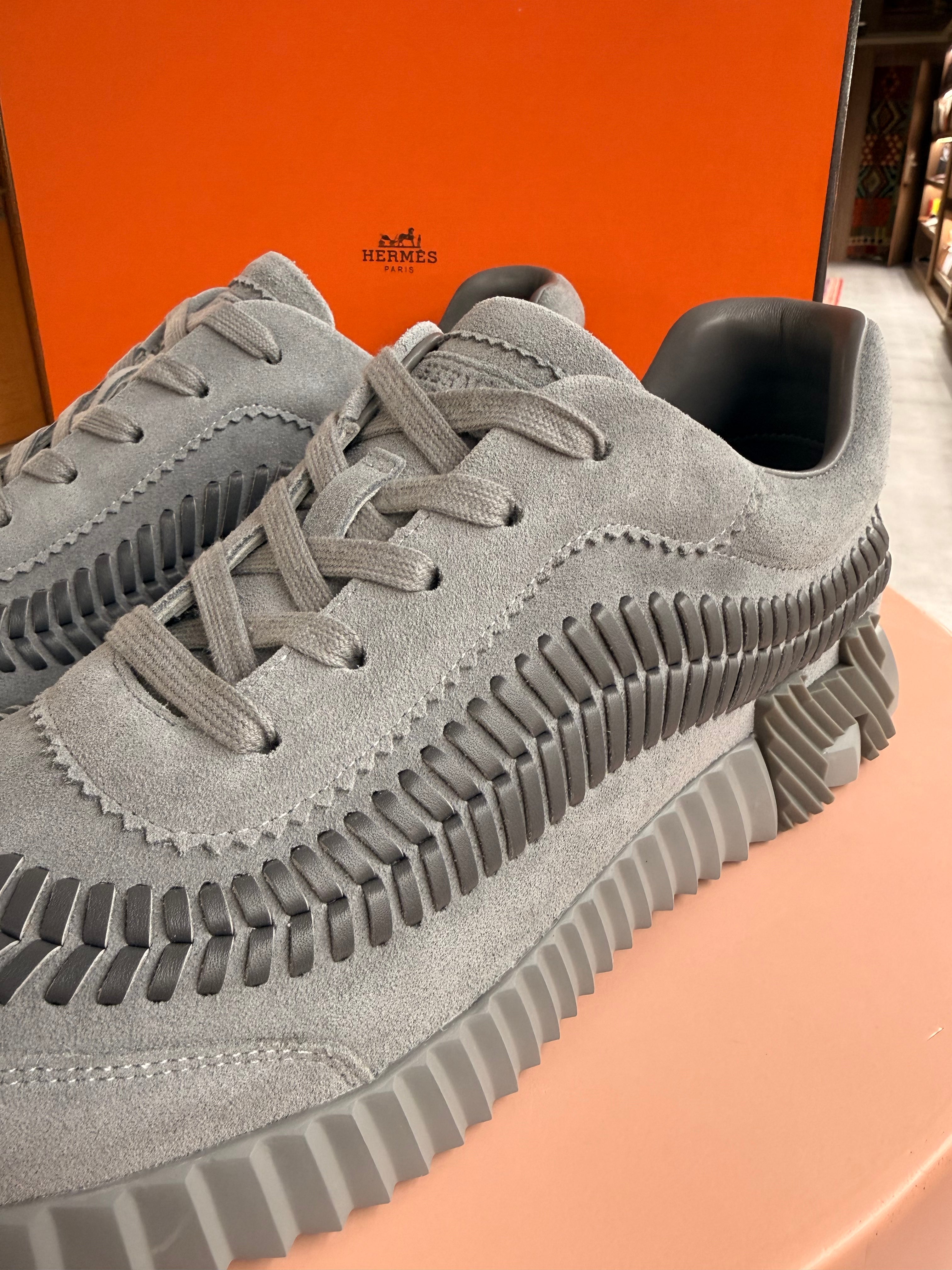 Hermes | Bouncing – Suede – Grey – Grey Hardware