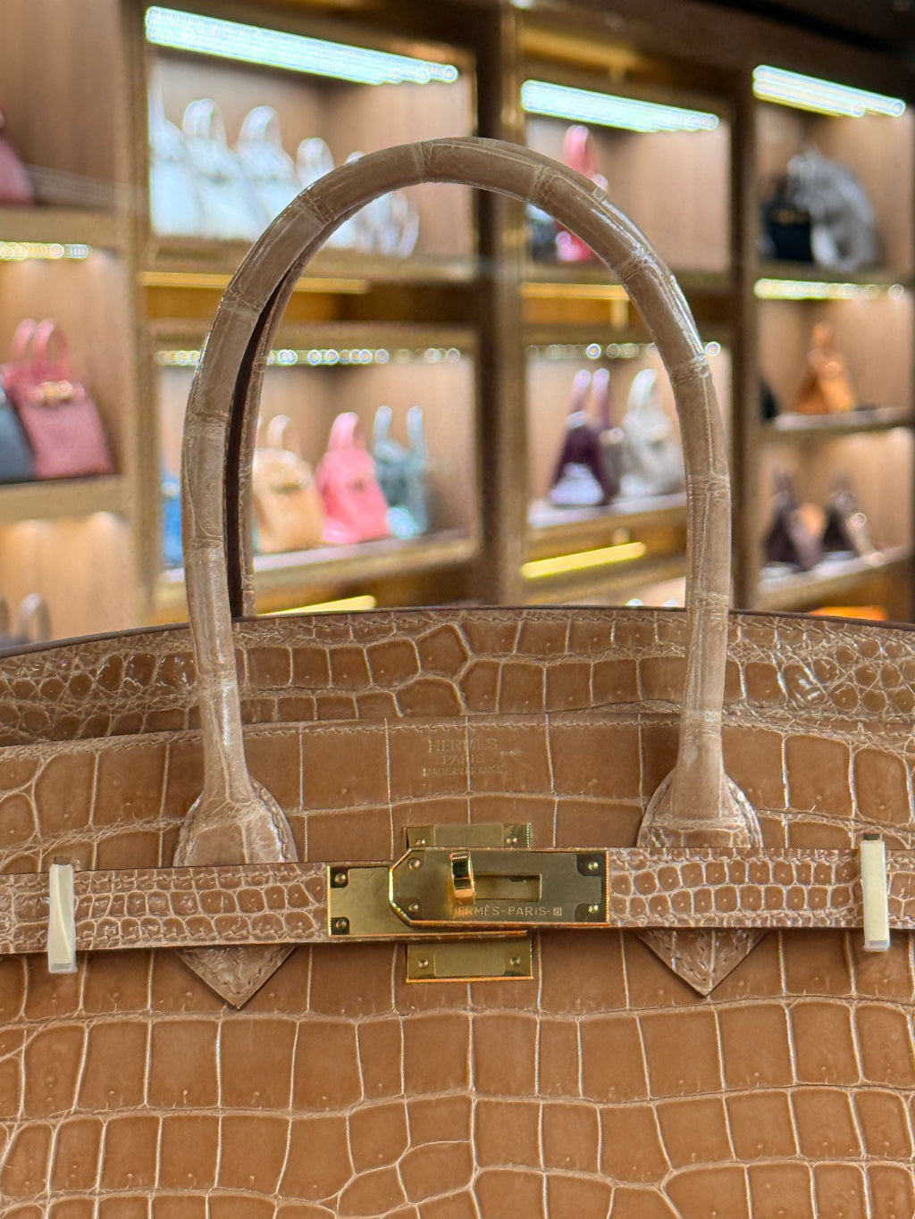 Hermes | Birkin (30) – Crocodile – Gold – Gold Hardware