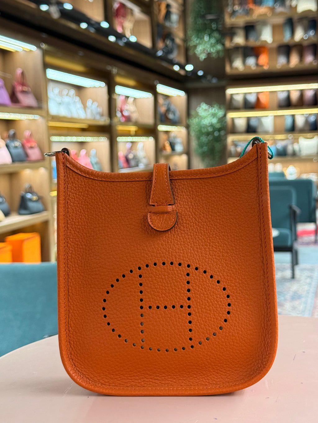 Hermes | Evelyne (Small) – Epsom – Orange – Gold Hardware