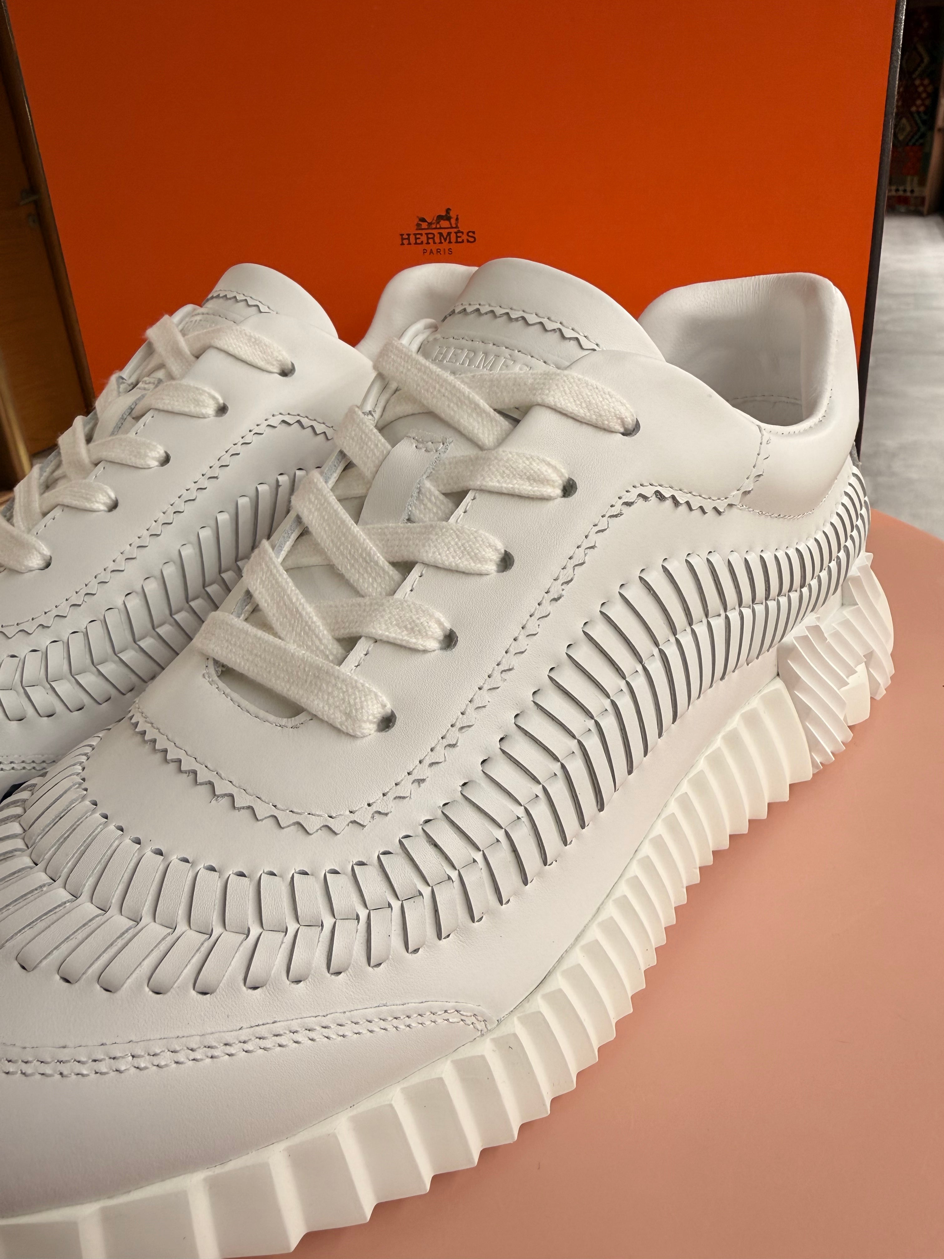 Hermes | Bouncing – Leather – White – Silver Hardware