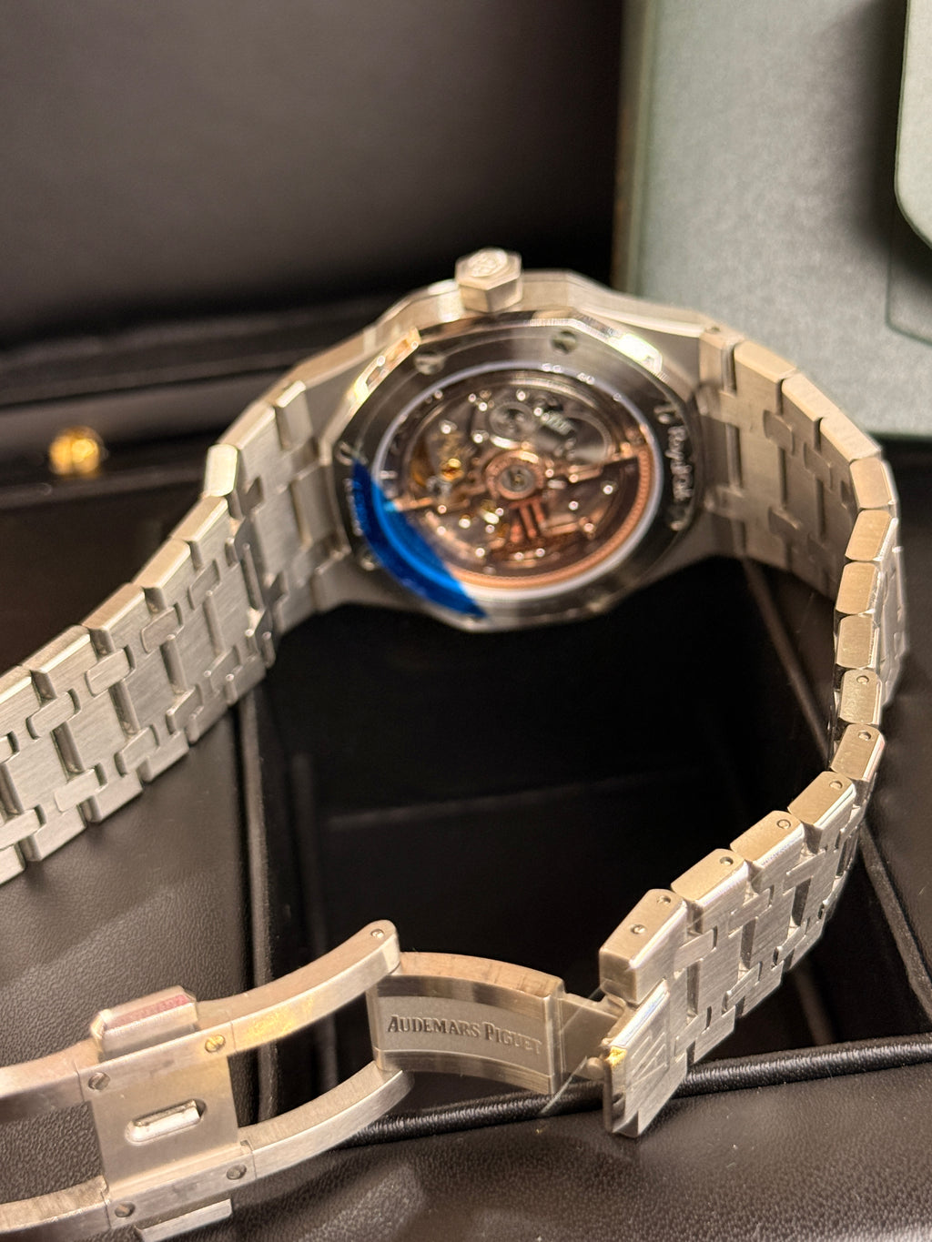 Audemars Piguet | Royal Oak – Stainless Steel – Green – Silver Hardware